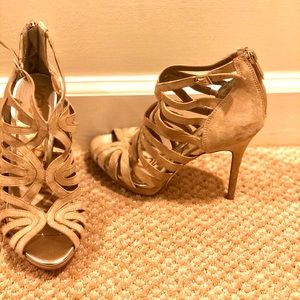 Sam Edelman suede beige heels